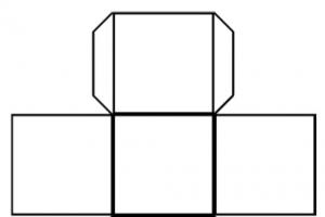 Как сделать объемный квадрат из бумаги своими руками поэтапно Куб из листа а4